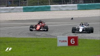 Vettel and Stroll Collide After The Flag  F1 Most Dramatic Moments 2017 [upl. by Coh609]