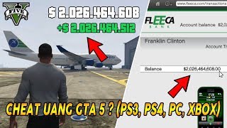 CHEAT UANG GTA 5  WOW LANGSUNG DAPAT UANG 2 MILYAR WORK PS3 PS4 PC XBOX360ONE  STOCK MARKET [upl. by Aeneg]