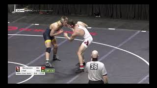 165lbs Peyton Hall West Virginia dec Troy Mantanona Oklahoma [upl. by Herod]