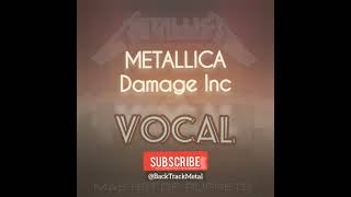 Metallica Damage Inc ‎BackTrackMetal backtrack vocal [upl. by Assirol]