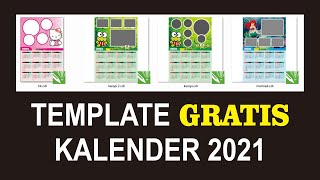 template kalender 2021 foto custom download gratis [upl. by Sands]