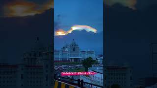 IRIDESCENT Pileus clouds in Hyderabad 🌈💕✨ [upl. by Alyn140]