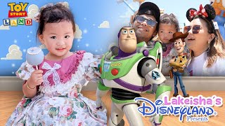 Baby Lakeisha Explores Toy Story Land  Hongkong [upl. by Eidnahs]