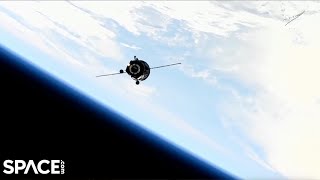 Progress cargo spacecraft docks with space station in amazing timelapse [upl. by Isis418]