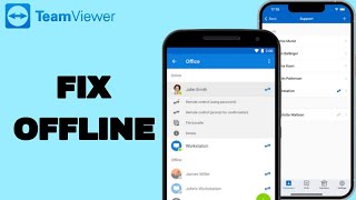 How To Fix And Solve Offline On TeamViewer App  Easy Fix [upl. by Kolivas]