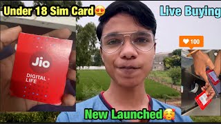 Under 18 Jio Sim Card Launched  How to get sim card under 18  Jio Sim 16 Age [upl. by Dwight768]