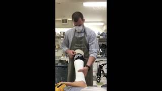 Prosthetic Leg Cover How To Make TIMELAPSE [upl. by Shaum]