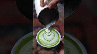 Pour your matcha like this🍵shorts matcha latteart [upl. by Odeen573]