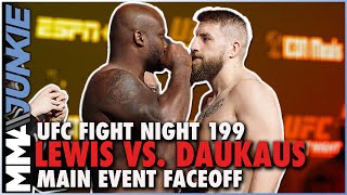 Derrick Lewis vs Chris Daukaus faceoff  UFC Fight Night 199 staredown [upl. by Nevaeh]