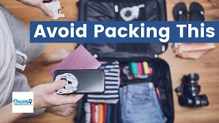 10 Things NEVER to Pack in A Checked Bag [upl. by Anirehtak]