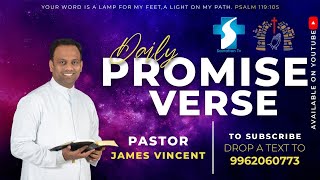 NOVEMBER  04TH  DAILY PROMISE VERSE  PASTOR D JAMES VINCENT  ESTHER PRAYER HOUSE [upl. by Alice]