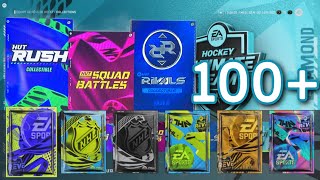 100 Collectors RUSH SQUAD RIVAUX amp DIAMANT pendant TOTY NHL 24 HUT QCFR [upl. by Hgieliak627]