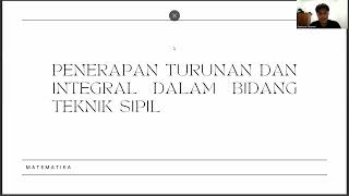 Penerapan Turunan dan Integral Dalam Bidang Teknik Sipil [upl. by Rona]