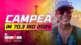 Larissa Fabrini  Campeã Ironman 703 Rio de Janeiro 2024 [upl. by Kirad439]