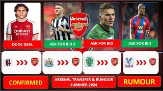 Arsenal New Confirmed Transfers and Rumours Summer 2024 FT RICCARDO CALAFIORIGYOKERES amp LEROY SANE [upl. by Catherin]