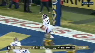 Navy scores 77 yard TD to take the lead vs Army [upl. by Aleahcim]