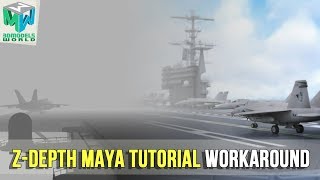 How To Render Zdepth Pass In Maya 2018 Tutorial  Camera Depth Pass Workaround [upl. by Ias671]