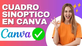 Como hacer cuadro Sinóptico en Canva FACIL Y RAPIDO [upl. by Sdlonyer]