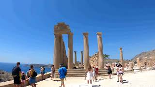 Lindos Rhodes Magnificent village or Tourister hell 🇬🇷 [upl. by Qiratla]