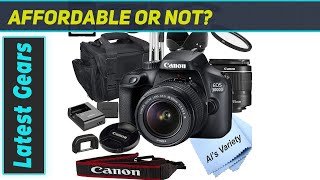 Unboxing and Review Canon EOS 3000D DSLR Camera Bundle  Is It Worth It [upl. by Retrac774]