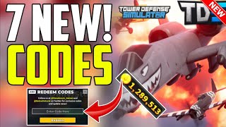 ⚠️NEW CODES⚠️ TOWER DEFENSE SIMULATOR ROBLOX CODES 2024  TOWER DEFENSE CODES 2024  TDS [upl. by Yetah]