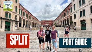 How to Spend a Day in Split  Our 4 Minute Port Guide [upl. by Nnalorac]