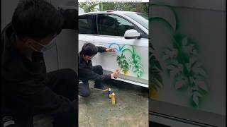 amazing car paint remove🥶 shorts shortsfeed [upl. by Foss655]