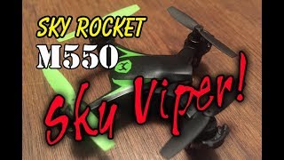 Skyrocket M550 Sky Viper Nano Drone  Review and Demo Flight [upl. by Norling]