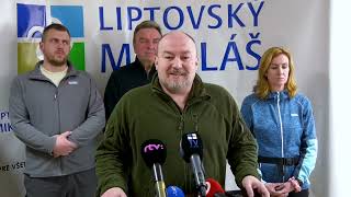 TV Liptov  Tlačová konferencia Medveď v centre mesta Liptovského Mikuláša [upl. by Elexa]