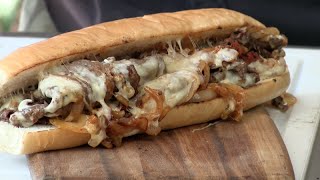 SoCal Cheesesteak Sandwich on the MoJoe Griddle Video Recipe [upl. by Isyed]