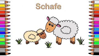 Ausmalbilder für Kinder 🎨​ Malbuch für Kinder 🐑​​ Malen für Kinder 🐑​​ Ausmalbilder 🐑​ Schafe [upl. by Falito]