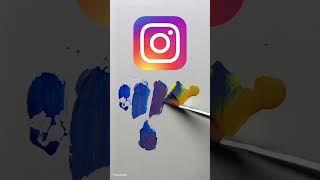 Instagram logo colour mixing saksham Bansal trending drawing trendingshorts vairalvideo [upl. by Ireg]