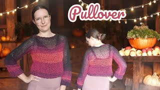 203 🎃 Pullover  Rotes Drachenei  Anleitung  DIY  kathrinchenkirschblüte [upl. by Lak]