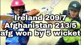 Afghanistan vs Ireland  WC Qualifiers 2018super sixes harare Afg vs Irl liveafg won by 5 wicket [upl. by Dimitri]