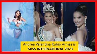 🇻🇪 VENEZUELAs Andrea Valentina Rubio Armas is MISS INTERNATIONAL 2023 Full Performance [upl. by Drugi245]