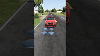 Colourful Cars vs Multiple Hydraulic Crush  BeamNGDrive shorts beamng [upl. by Kucik]