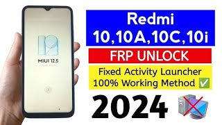 REDMI A10 KA GMAIL HATAYE FREE ME  REDMI A10 FRP BYPASS [upl. by Magnusson]