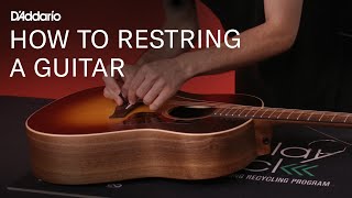 How to Restring A Guitar StepbyStep Guide [upl. by Ahsets]