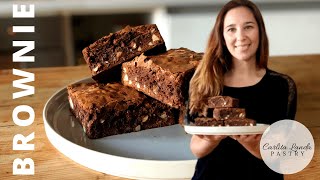 BROWNIE DE CHOCOLATE  RECETA CLÁSICA DE BROWNIES  CON INGREDIENTE SECRETO [upl. by Soalokin]