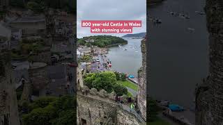 Conwy Castle aerial View beautiful amazing wales historical history [upl. by Asiilanna]