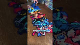 Finishing an absolutely MASSIVE Eeveelution Pokémon Perler Must WATCH Pixel [upl. by Ahtennek]