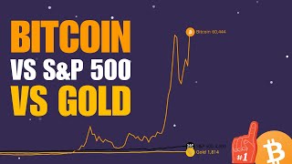 Bitcoin vs SampP 500 vs Gold Visualized [upl. by Aras]