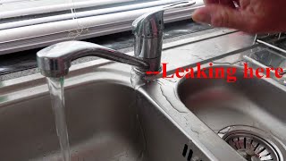 Mixer tap leaking from body [upl. by Isidora]