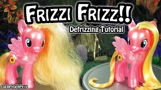 How To Defrizz My Little Pony Hair Heat Treatment Styling Tutorial MLP Toy DIY [upl. by Yelsek213]