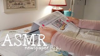 ASMR Morning Newspaper Flip amp Quiet Reading No Talking [upl. by Onafets]