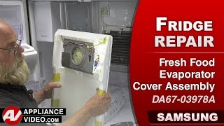 Samsung Refrigerator  Temperature Reading is Off  Fresh Food Evaporator Assembly Repair [upl. by Ofloda]