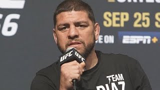 Nick Diaz REACTS to Reporter asking if he is SCARED  UFC 266 [upl. by Ayerhs]