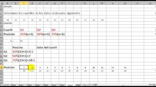 Cuartiles con su interpretación para datos no agrupados [upl. by Eahsan476]