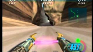 Star Wars Episode 1 The Phantom Menace Racer N64 Gameplay [upl. by Eugenia]