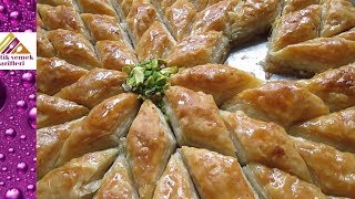 El Açması Baklava Tarifi En Güzel Nasıl Yapılır Yıldız Kesim Pratik Yemek Tarifleri [upl. by Aidole907]